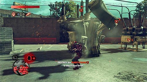 Przystąp do atakowania wszystkich oznaczonych przez grę konstrukcji - 10 - The Mad Scientist | Główny wątek fabularny Prototype 2 - Prototype 2 - poradnik do gry