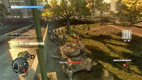 Zanim przystąpisz do atakowania brawlerów dobrze byłoby zająć się rozjechaniem wymaganej liczby zainfekowanych w celu zaliczenia bonusowego celu misji - 14 - Enemies and Allies | Główny wątek fabularny Prototype 2 - Prototype 2 - poradnik do gry