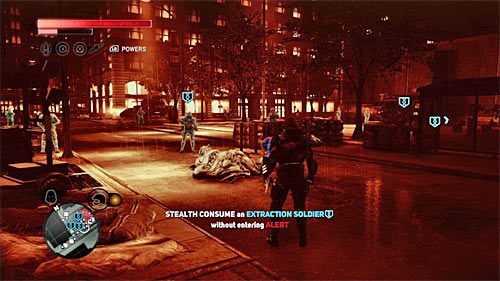 Trzej wskazani przez grę żołnierze przebywają w lokacjach [887, 1266], [898, 1262] i [895, 1275] - 15 - A Stranger Among Us | Główny wątek fabularny Prototype 2 - Prototype 2 - poradnik do gry