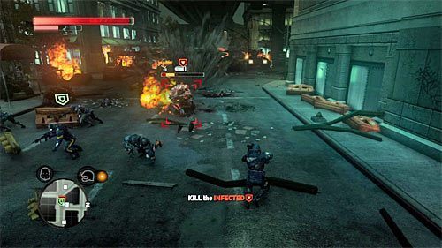 Dopiero po zaliczeniu bonusowego wyzwania zajmij się atakowaniem brawlera - 15 - A Stranger Among Us | Główny wątek fabularny Prototype 2 - Prototype 2 - poradnik do gry