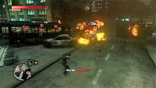 Po rozpoczęciu kolejnej bitwy skup się w całości na atakowaniu pojawiających się w okolicy brawlerów - 15 - A Stranger Among Us | Główny wątek fabularny Prototype 2 - Prototype 2 - poradnik do gry