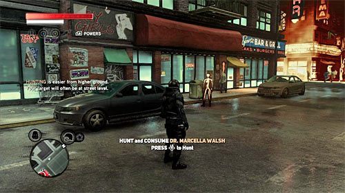 Dokładna lokalizacja doktora Marcella Walsha to [798, 1441] i powinien on przebywać w publicznym miejscu, tak więc zbliżenie się do niego z zamiarem jego wchłonięcia nie wiąże się z koniecznością używania przebrania - 5 - Operation - Keyhole | Misje Blacknet w Prototype 2 - Prototype 2 - poradnik do gry