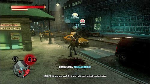 Wchłonięcie dowódcy jest bardzo proste, albowiem Heller powinien wylądować niedaleko ostatniego zestrzelonego śmigłowca - 6 - Operation - Jack-Of-All-Trades | Misje Blacknet w Prototype 2 - Prototype 2 - poradnik do gry