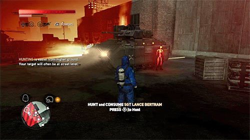 Zachowaj się tak samo jak w przypadku poprzedniego polowania, czyli przedostań się na dach jednego z wyższych budynków w celu ustalenia miejsca pobytu sierżanta - 7 - Operation - Red Glacier | Misje Blacknet w Prototype 2 - Prototype 2 - poradnik do gry