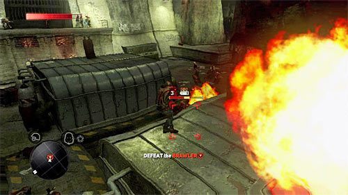 Zwróć uwagę na wskazaną przez grę szafkę z granatnikami, albowiem użycie jednej z tych broni jest wymagane do zaliczenia bonusowego celu misji - 2 - Operation - Black Tulip | Misje Blacknet w Prototype 2 - Prototype 2 - poradnik do gry