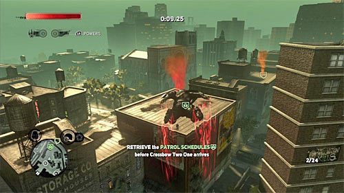 W trakcie rozgrywania tego wyścigu najwięcej uwagi poświęcaj bezpiecznemu docieraniu do sąsiednich budynków - 3 - Operation - Clean Sweep | Misje Blacknet w Prototype 2 - Prototype 2 - poradnik do gry