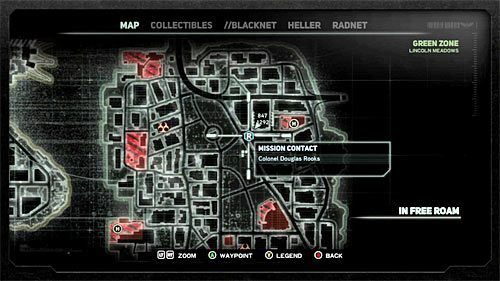 W celu rozpoczęcia tej misji musisz dotrzeć do lokacji [847, 1292], a konkretnie do znajdującego się na chodniku niedaleko skrzyżowania święcącego się okręgu - 18 - Taking the Castle | Główny wątek fabularny Prototype 2 - Prototype 2 - poradnik do gry