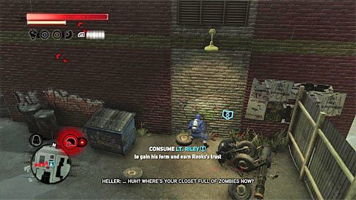 Zignoruj wszystkich przeciwników oraz wszystkie maszyny znajdujące się w okolicy i skup się wyłącznie na dopadnięciu porucznika Rileya - 18 - Taking the Castle | Główny wątek fabularny Prototype 2 - Prototype 2 - poradnik do gry