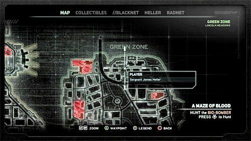 Orientacyjna lokalizacja zamachowca to [810, 1175] - 19 - A Maze of Blood | Główny wątek fabularny Prototype 2 - Prototype 2 - poradnik do gry