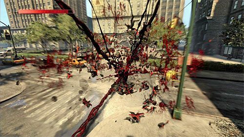 Pojedynek z zamachowcem warto rozpocząć od odpalenia ataku Dewastator - 19 - A Maze of Blood | Główny wątek fabularny Prototype 2 - Prototype 2 - poradnik do gry