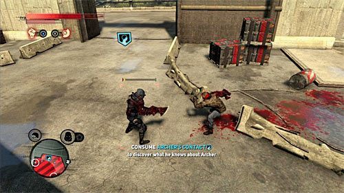 Kontynuuj prowadzenie walk do momentu wyczerpania niemal całego paska zdrowia zamachowca - 19 - A Maze of Blood | Główny wątek fabularny Prototype 2 - Prototype 2 - poradnik do gry