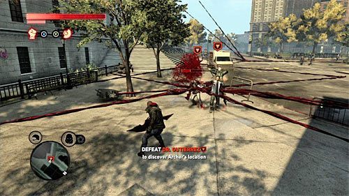 Pojedynek z Gutierrezem rządzi się zbliżonymi założeniami do poprzedniej potyczki - 19 - A Maze of Blood | Główny wątek fabularny Prototype 2 - Prototype 2 - poradnik do gry