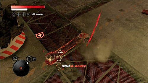 W trakcie pojedynku z doktor Archer warto polegać na powolnych i zarazem zadających duże obrażenia atakach - 20 - Alpha Wolf | Główny wątek fabularny Prototype 2 - Prototype 2 - poradnik do gry