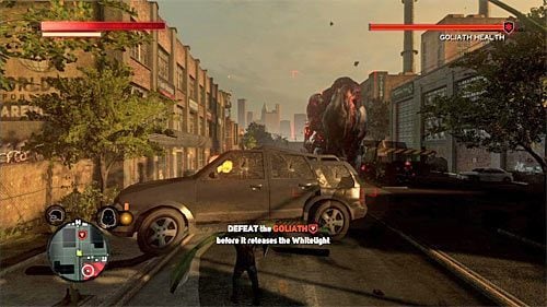 Pojedynek z goliatem jest na szczęście znacznie prostszy niż mogłoby się początkowo wydawać chociaż mimo wszystko musisz się pilnować - 21 - Fall from Grace | Główny wątek fabularny Prototype 2 - Prototype 2 - poradnik do gry