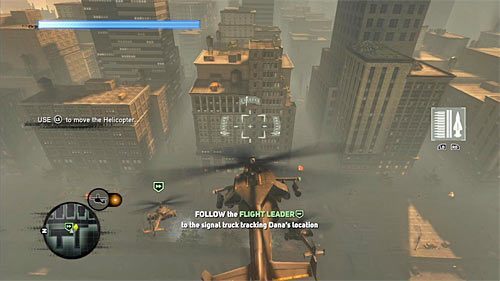 Misja ta rozpoczyna się na pokładzie śmigłowca, tak więc warto poświęcić kilka chwil na zapoznanie się z podstawami pilotażu - 23 - Predator and Prey | Główny wątek fabularny Prototype 2 - Prototype 2 - poradnik do gry