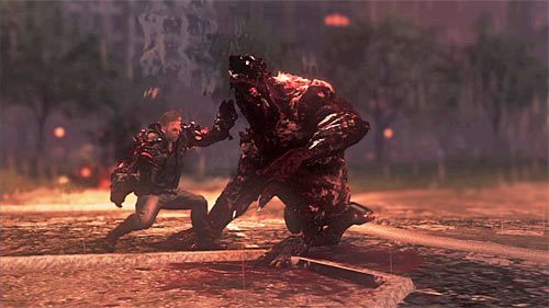 W trakcie staczanych walk nie zapominaj o wchłananiu wszystkich pokonywanych mutantów, zwłaszcza że z racji dużego oddalenia od miejsca katastrofy zwykłych zainfekowanych pasek masy trudno jest ładować w inny sposób - 25 - Last Resort | Główny wątek fabularny Prototype 2 - Prototype 2 - poradnik do gry