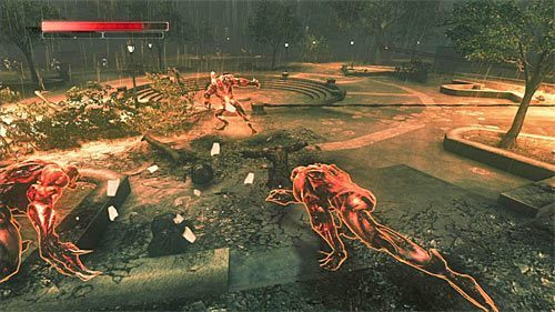 Nie radzę korzystać w trakcie tego pojedynku z ataku Dewastator, albowiem przeciwniczka jest bardzo ruchliwa i może się bezproblemowo oddalić z zagrożonej strefy - 25 - Last Resort | Główny wątek fabularny Prototype 2 - Prototype 2 - poradnik do gry