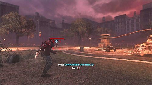 Nowy cel otrzymasz tuż po zniszczeniu obu śmigłowców i dotyczy on nie tylko pojmania Cantrella, ale także sprawdzenia działania ostatniej funkcji bicza, czyli przyciągania do siebie innych postaci - 25 - Last Resort | Główny wątek fabularny Prototype 2 - Prototype 2 - poradnik do gry