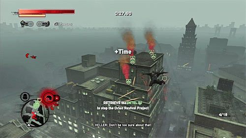 W trakcie rozgrywania tego wyścigu najwięcej uwagi poświęcaj bezpiecznemu docieraniu do sąsiednich budynków - 8 - Operation - Vivid Future | Misje Blacknet w Prototype 2 - Prototype 2 - poradnik do gry