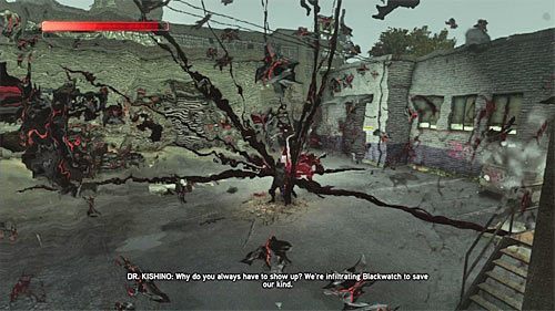 Przy próbie wchłonięcia naukowca lub dwóch stojących przy nim wartowników okaże się, że wszystkie te postacie dyponują mocami wirusa - 8 - Operation - Vivid Future | Misje Blacknet w Prototype 2 - Prototype 2 - poradnik do gry