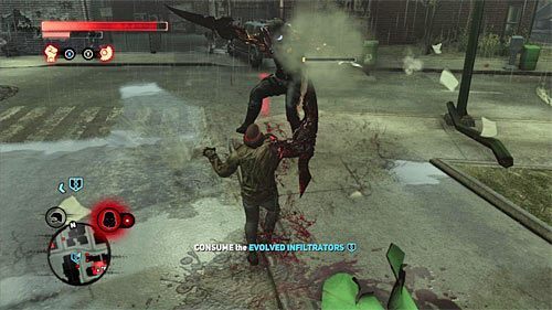 W dalszej części bitwy skupiaj się zawsze na jednym celu i pamiętaj o tym, że wrogów musisz wchłaniać, a nie zabijać - 8 - Operation - Vivid Future | Misje Blacknet w Prototype 2 - Prototype 2 - poradnik do gry