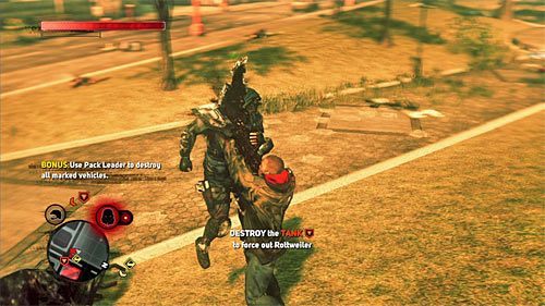 Dopiero po zniszczeniu wozów opancerzonych nakaż brawlerom, by zajęły się atakowaniem czołgu - 9 - Operation - Spotted Cat (2) | Misje Blacknet w Prototype 2 - Prototype 2 - poradnik do gry