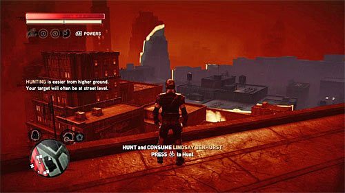 Jak zapewne pamiętasz polowanie najlepiej jest rozpocząć od przedostania się na dach jednego z najwyżej położonych budynków w okolicy - 10 - Operation - Long Horizon | Misje Blacknet w Prototype 2 - Prototype 2 - poradnik do gry