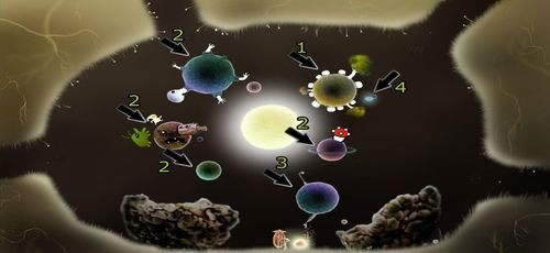 W efekcie tego powstanie mały układ słoneczny - Etap szósty - symbole żywiołów (1) | Opis przejścia - Botanicula - Botanicula - poradnik do gry