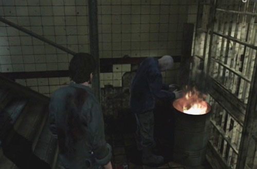 Na lewo znajdziesz bezdomnego, któremu ofiaruj Candy Bar (misja poboczna: Homeless) - Misje poboczne (2) | Silent Hill cz.2 | Silent Hill Downpour - Silent Hill: Downpour - poradnik do gry