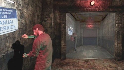 Drzwi za tobą zamkną się, a Ty użyj zaworu, który widzisz w lustrze - Misja główna - inny wymiar | Budenk Centennial | Silent Hill Downpour - Silent Hill: Downpour - poradnik do gry