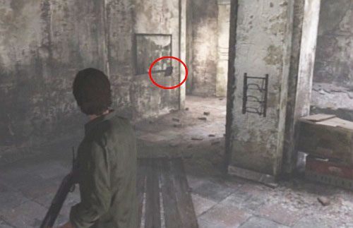 Po przerywniku, przejdź przez jedyne drzwi do głównego holu - Misja główna - parter | Klasztor | Silent Hill Downpour - Silent Hill: Downpour - poradnik do gry