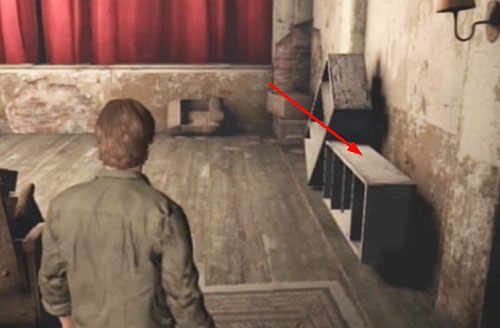 Wróć na korytarz i idź na jego koniec, gdzie przejdź przez drzwi - Misja główna - pomieszczenie ze sceną | Klasztor | Silent Hill Downpour - Silent Hill: Downpour - poradnik do gry