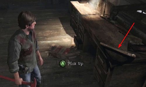 Na biurku znajdziesz również Lever (Normal/Easy) - Misja główna - pomieszczenie ze sceną | Klasztor | Silent Hill Downpour - Silent Hill: Downpour - poradnik do gry