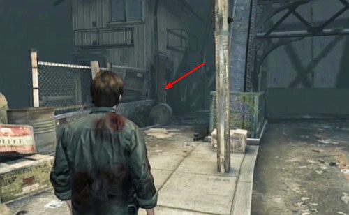 Po lewej stronie zobaczysz mały budynek - Misja główna - droga do łódki | Silent Hill cz.4 | Silent Hill Downpour - Silent Hill: Downpour - poradnik do gry
