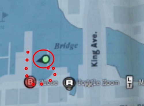 Teraz zawróć i na początku mola idź w lewo, by znaleźć zejście na podest (idź do dużego kółka) - Misje poboczne (1) | Silent Hill cz.4 | Silent Hill Downpour - Silent Hill: Downpour - poradnik do gry