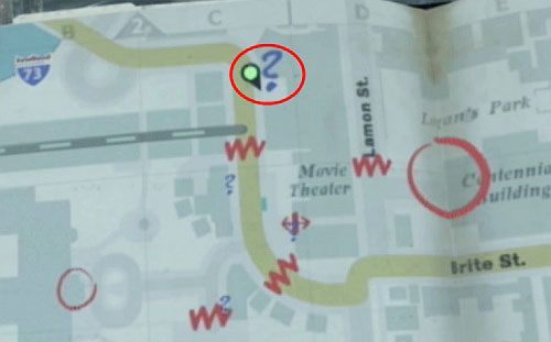 Teraz zawróć i idź dalej na wschód, a potem na południe patrząc na mapę - Misje poboczne (2) | Silent Hill cz.4 | Silent Hill Downpour - Silent Hill: Downpour - poradnik do gry