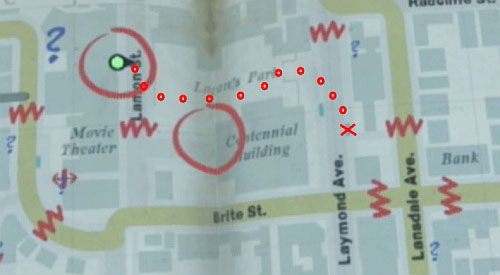 Ponownie podążaj po kropkach (przez park) do krzyżyka, gdzie znajdziesz zejście do podziemi - Misje poboczne (3) | Silent Hill cz.4 | Silent Hill Downpour - Silent Hill: Downpour - poradnik do gry