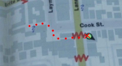 Dojdź do czerwonego krzyżyka, miejsca w którym użyłeś symbolu Healing - Misje poboczne (3) | Silent Hill cz.4 | Silent Hill Downpour - Silent Hill: Downpour - poradnik do gry