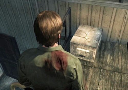Zaraz po wejściu do środka, po prawej stronie jest drabina, którą wejdź do góry - Misje poboczne (4) | Silent Hill cz.4 | Silent Hill Downpour - Silent Hill: Downpour - poradnik do gry