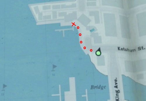 Na zewnątrz podążaj na północny-zachód, od domku w którym byłeś, by dojść do przystani - Misje poboczne (4) | Silent Hill cz.4 | Silent Hill Downpour - Silent Hill: Downpour - poradnik do gry