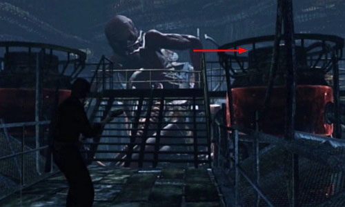 Idź przed Siebie i wejdź po schodach do góry, gdzie skręć w prawo - Misja główna - ostatni boss | Więzienie | Silent Hill Downpour - Silent Hill: Downpour - poradnik do gry