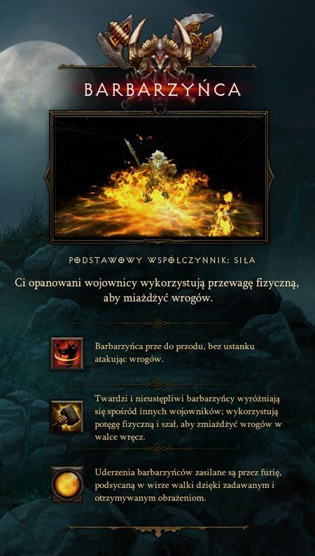 Barbarzyńca ma zawsze jeden cel: iść naprzód krocząc po stosach trupów piekielnych pomiotów - Charakterystyka | Barbarzyńca w Diablo III - Diablo III 2.0 - poradnik do gry