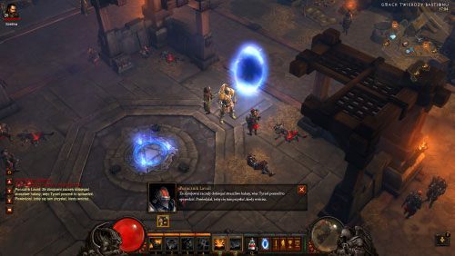Tyraela nie ma w Gmachu Twierdzy Bastion, porozmawiaj z Porucznikiem Lavailem, aby rozpocząć kolejne bardzo krótkie zadanie - Drżenie kamienia | Zadania - Akt 3 | Solucja Diablo III - Diablo III 2.0 - poradnik do gry