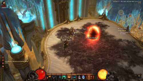 Po zniszczeniu jednej z narośli w jej miejscu pojawi się portal - skorzystaj z niego, a trafisz do Piekielnej szczeliny - Światło nadziei | Zadania - Akt 4 | Solucja Diablo III - Diablo III 2.0 - poradnik do gry