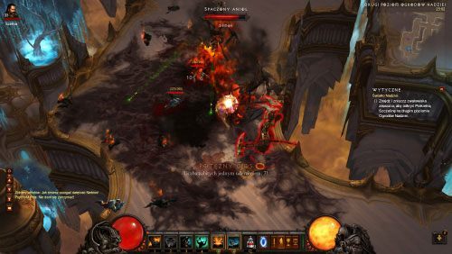 Czekają na ciebie kolejne Narośla zepsucia do zniszczenia oraz gromadki demonów do zabicia: Opresorów, Spaczonych aniołów (którzy atakują szarżą), Kręgosiepaczy, Demonicznich maruderów, Morlu najeźdźców, czy Ognistych demonów mrocznych niebios - Światło nadziei | Zadania - Akt 4 | Solucja Diablo III - Diablo III 2.0 - poradnik do gry