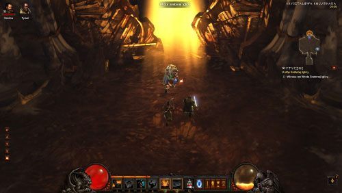 Na końcu lokacji skorzystaj z przejścia - tuż przed nim Diablo ześle Ci niegroźną niespodziankę - U stóp Srebrnej Iglicy | Zadania - Akt 4 | Solucja Diablo III - Diablo III 2.0 - poradnik do gry