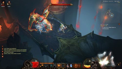 Tutaj od razu spotkasz kolejną iluzję jednej z zabitych po drodze postaci - Najwyższe Zło | Zadania - Akt 4 | Solucja Diablo III - Diablo III 2.0 - poradnik do gry