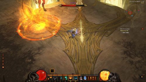 Ponadto Diablo wystrzeliwuje pojedyncze kule ognia, które po wybuchu na ziemi tworzą krąg ognia - Najwyższe Zło | Zadania - Akt 4 | Solucja Diablo III - Diablo III 2.0 - poradnik do gry
