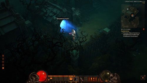 Musisz tutaj przemierzyć trzy Splugawione krypty - Rozbita korona | Zadania - Akt 1 | Solucja Diablo III - Diablo III 2.0 - poradnik do gry