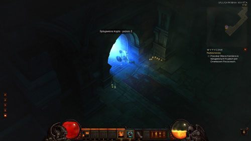 W końcu w jednej ze Splugawionych krypt odnajdziesz zajście na niższy poziom - Rozbita korona | Zadania - Akt 1 | Solucja Diablo III - Diablo III 2.0 - poradnik do gry